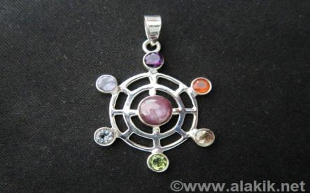 Chakra 925 silver pendant